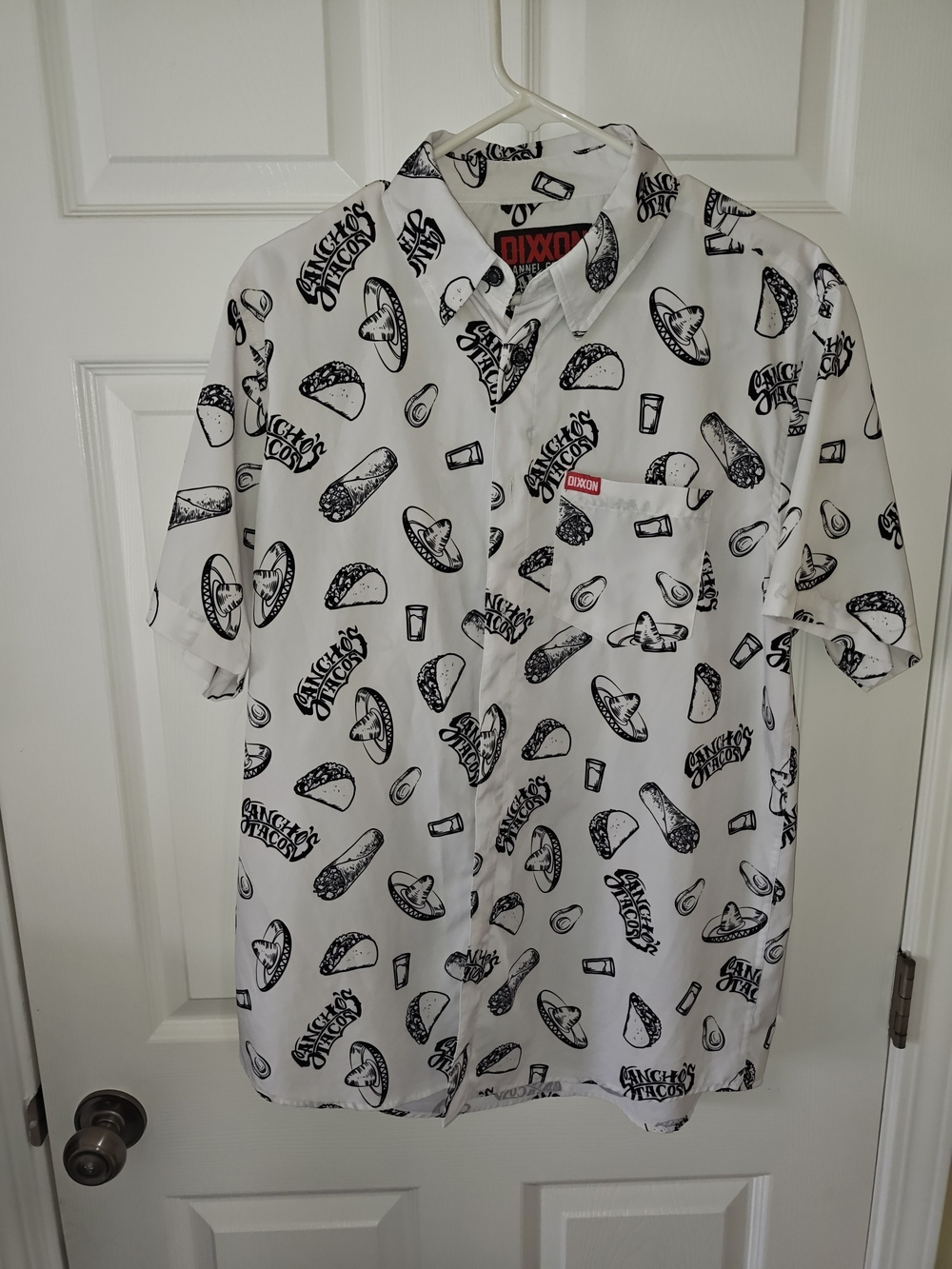 Dixxon Sancho’s Tacos Party Shirt in men’s size Medium. Excellent condition.
